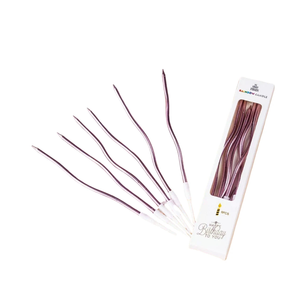 1/6boxes 15CM Curved Cake Candles Birthday Baby Shower Gender Reveal Cupcake Decorating Candle Toppers Wedding Party Decorative