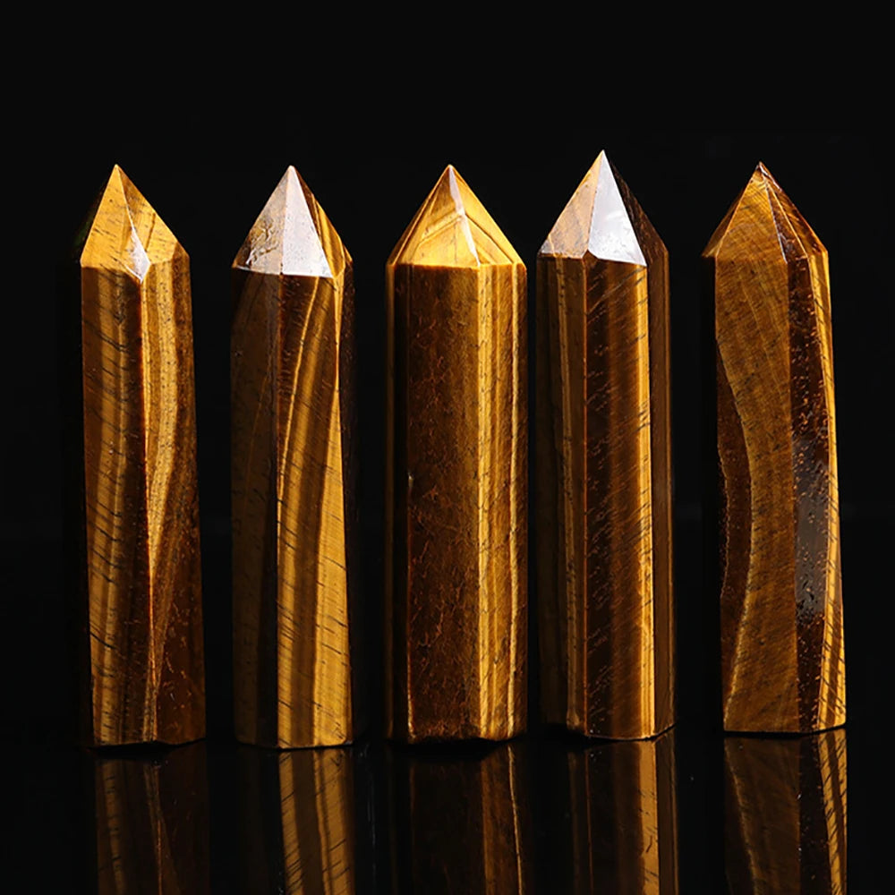 Natural Stone and Crystals Point Wand Witchcraft Rose Quartz Amethyst Home Decor Mineral Reiki Healing Stones Crafts Room Decor