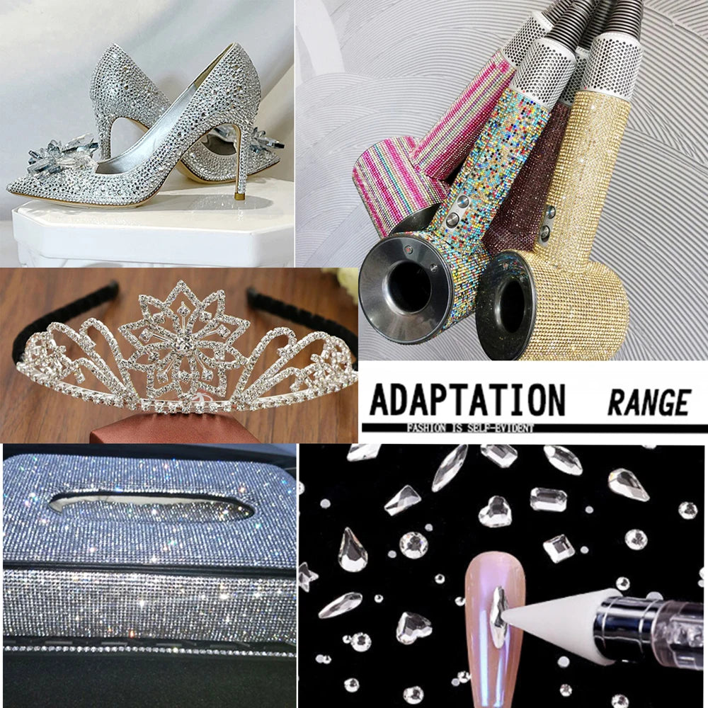 Glitter Crystal стразы Non Hotfix Rhinestones DIY Glass Rhinestone Flatback Diamond Nails Crystals Strass For Nail Charms Dress