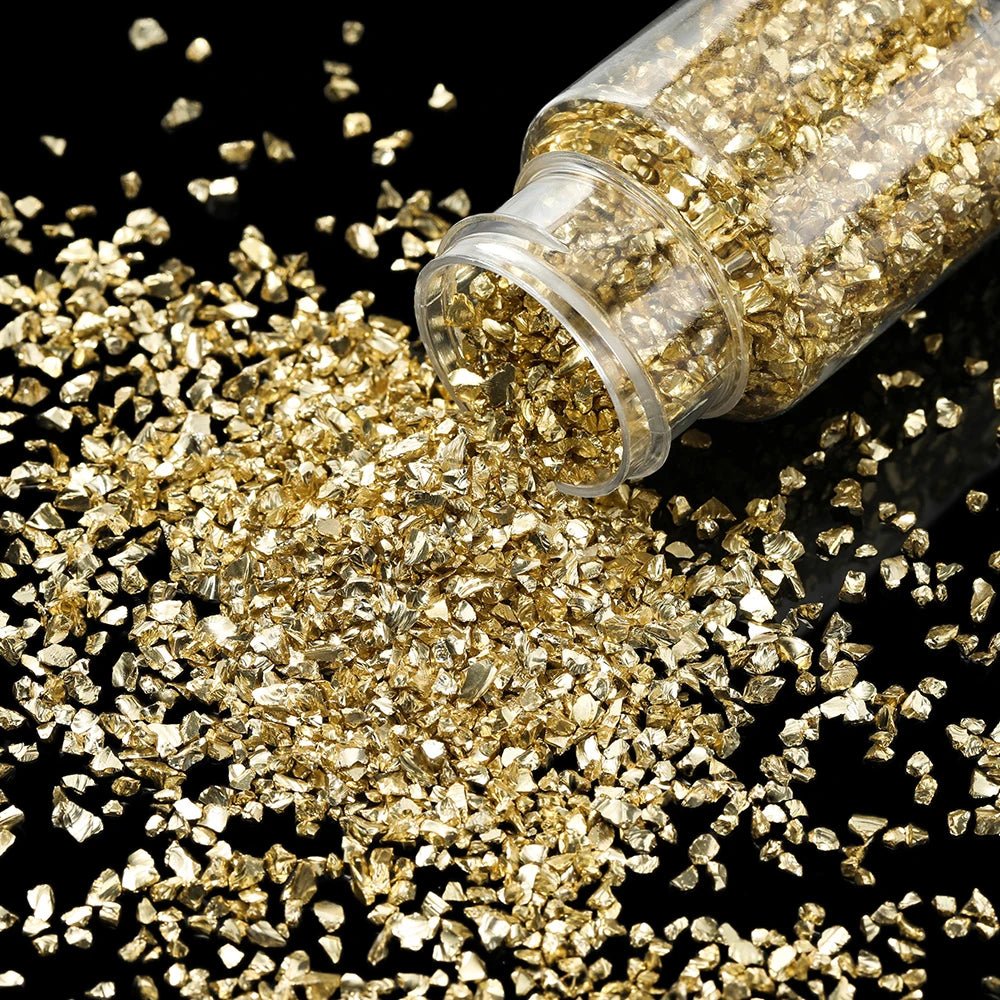 30g/Bottle Glass Crushed Stones Resin Fillings for DIY Epoxy Resin Mold Irregular Crystal Nail Art Decoration Jewelry Making