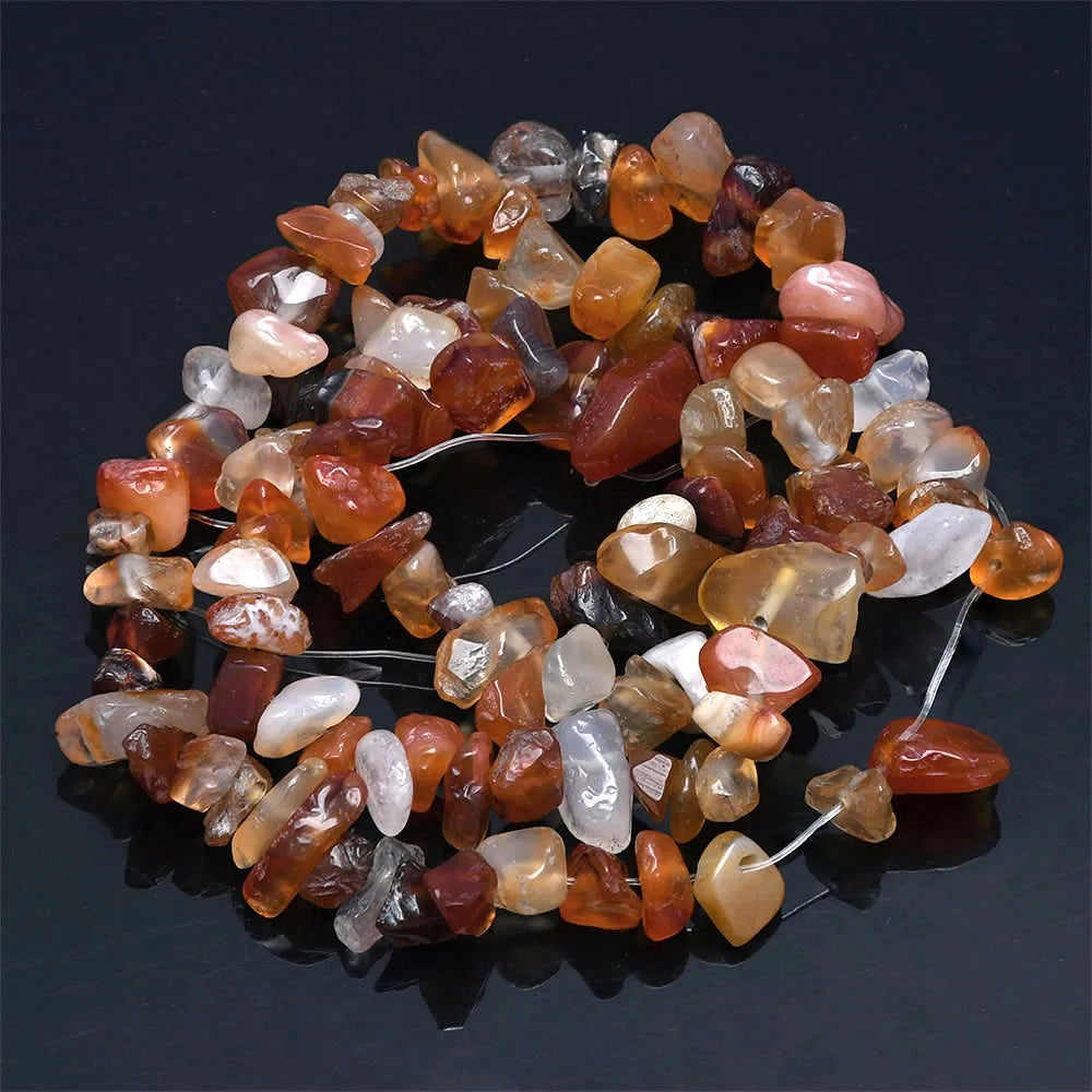 16 inch Natural Stone Beads Chips Beads 5-8mm Irregular Crystal Agate Gravel Beads Diy Bracelet For Jewelly HK058
