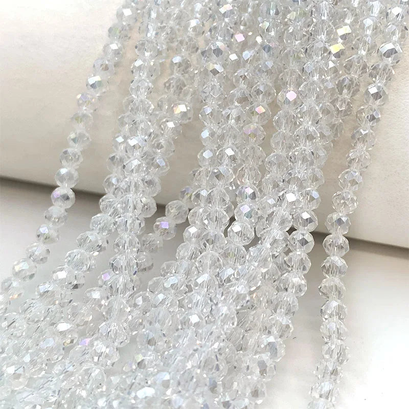 Colorful 2/3/4/6/8/10mm Austria Faceted Crystal Glass Beads For Jewelry Making DIY Accessories