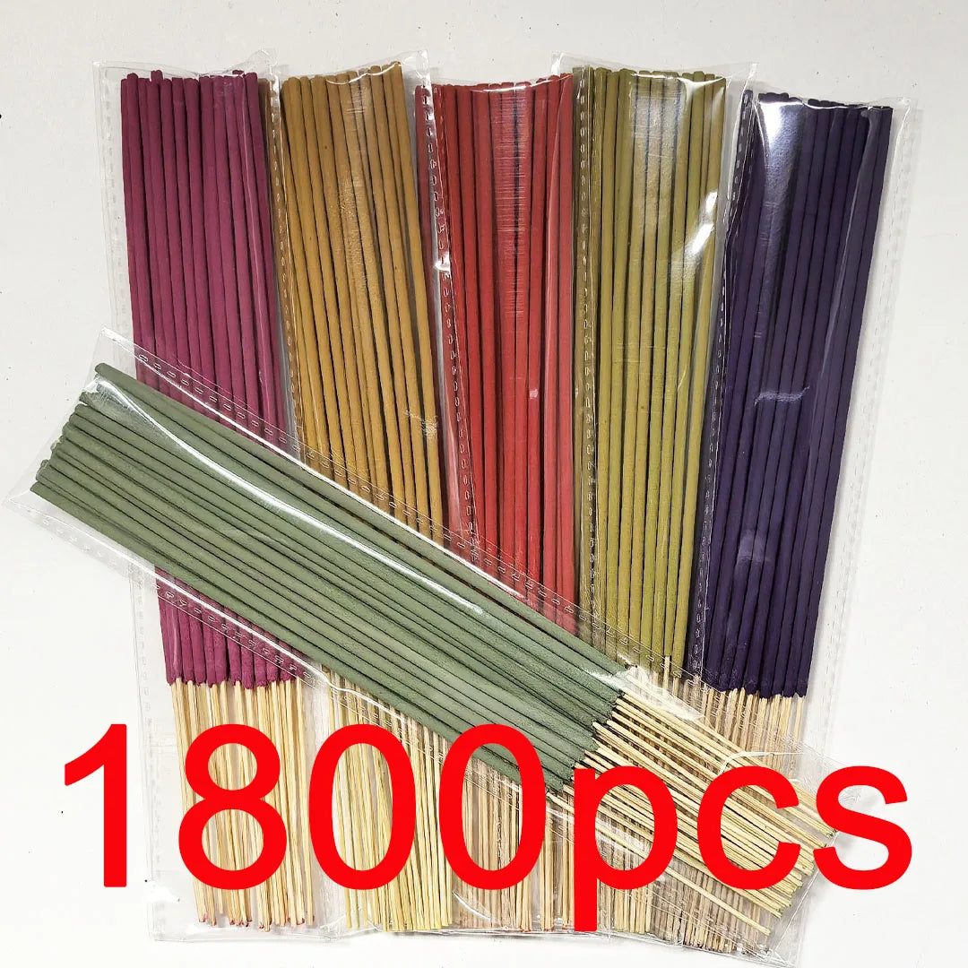 6 Sets of Approximately 126 High-Quality Incense Sticks - Including Shrubs, Lavender, Lemongrass, Dragon's Blood, Rose, Jasmine, Cherry Blossom, Suitable for Purification, Yoga Meditation, and Home Use - Perfect Gift with Lon