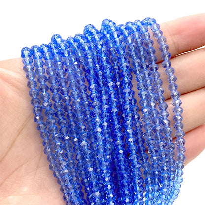 Multicolor 2 3 4 6 8mm Austria Faceted Crystal Beads Loose Spacer Round Glass Beads Bracelet DIY for Jewelry Making