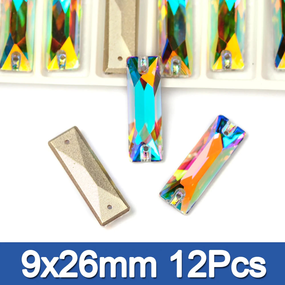 PUBRILEX Crystal AB Mix DIY Craft Supplies Needlework Sewing Gemstones Flatback Glass Strass Crystals Rhinestones For Clothing