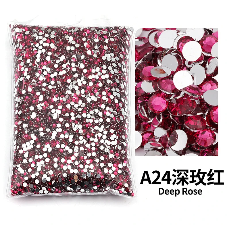 Big Package 2-6mm Resin Non Hot Fix Rhinestones Bulk Wholesale Flat Back Plastic Crystals Nail Diy Glitters Cтразы Stone