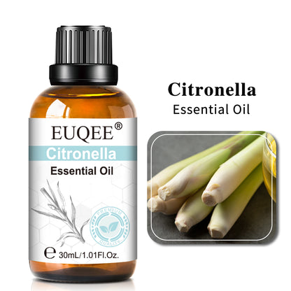 30ML Pure Essential Oil Vanilla Lavender Mint Rose for Aromatherapy Humidifier Scent Candle Frankincense Patchouli Fragrance Oil