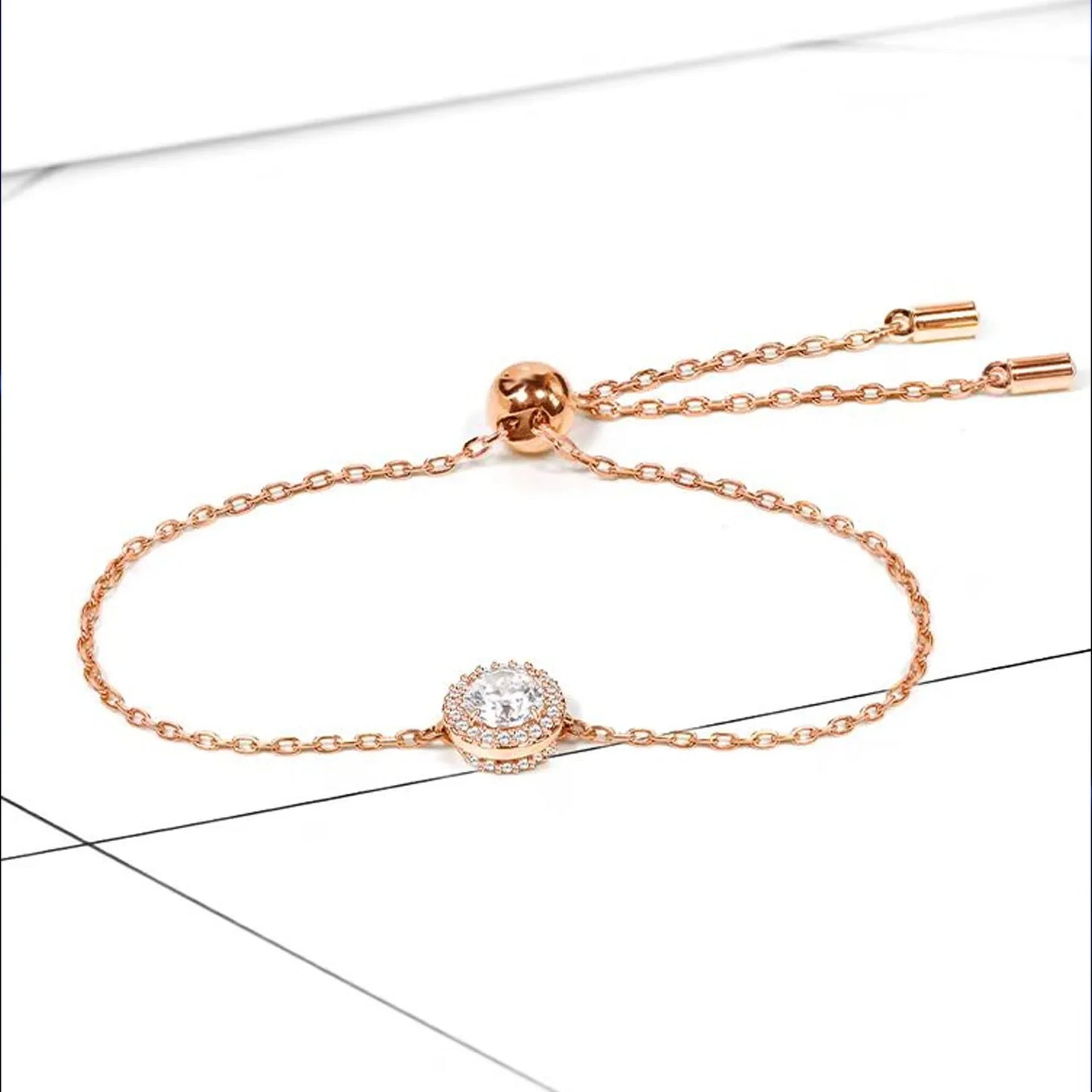 2025 New Original Round Water Drop Crystal High Jewelry Set Fashion Dazzling Women's Bracelet Earring Necklace Ring Wedding Gift