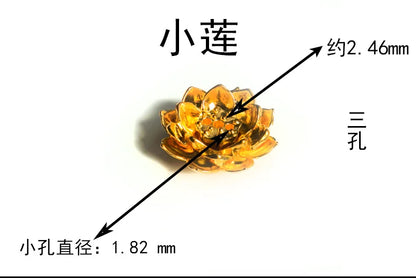 Incense Holder for Sticks Alloy Incense Burner Creative 3 levels Lotus Incense Stick Holder and Detachable Ash Catcher