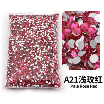 Big Package 2-6mm Resin Non Hot Fix Rhinestones Bulk Wholesale Flat Back Plastic Crystals Nail Diy Glitters Cтразы Stone