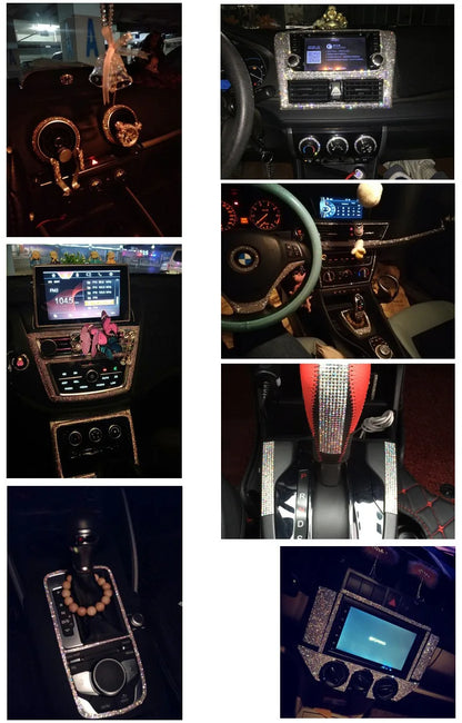 Self Adhesive Crystal Rhinestone Sticker Diamond Ribbon DIY Sticker Rhinestones Arts Crafts Car Phone Decoration Dropshipping