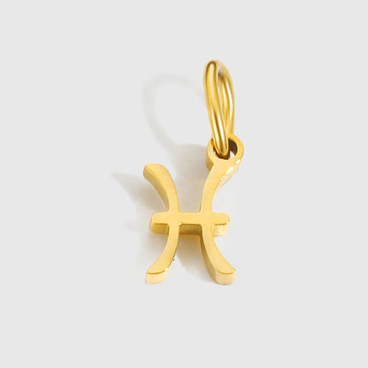 12 signes du zodiaque Pendentif Accessoires Collier Constellation en Acier Inoxydable Cadeau d'Anniversaire