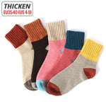 HSS Brand 5 Pairs Winter Men&#39;s Socks Thicken Sheep&#39;s Wool Socks Warm Men Retro Style Colorful Fashion Man Socks For Snow boots