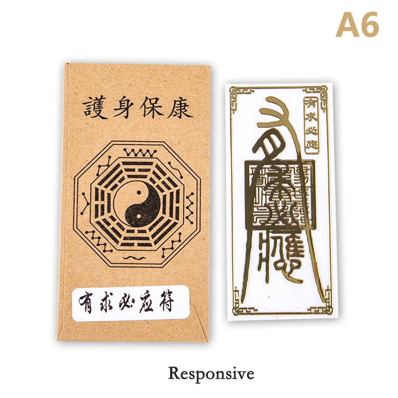 Feng Shui Amulets Punch Mobile Phone Stickers Unload Door To Door Invisible Sign Toilet Stairs Elevator Bedroom Household