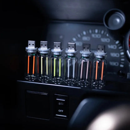 Touch Dimming USB LED Filament Glass Bulb 5V Retro Edison Bulb Night Light Car Decoration Incandescent Eye Protection Lighting