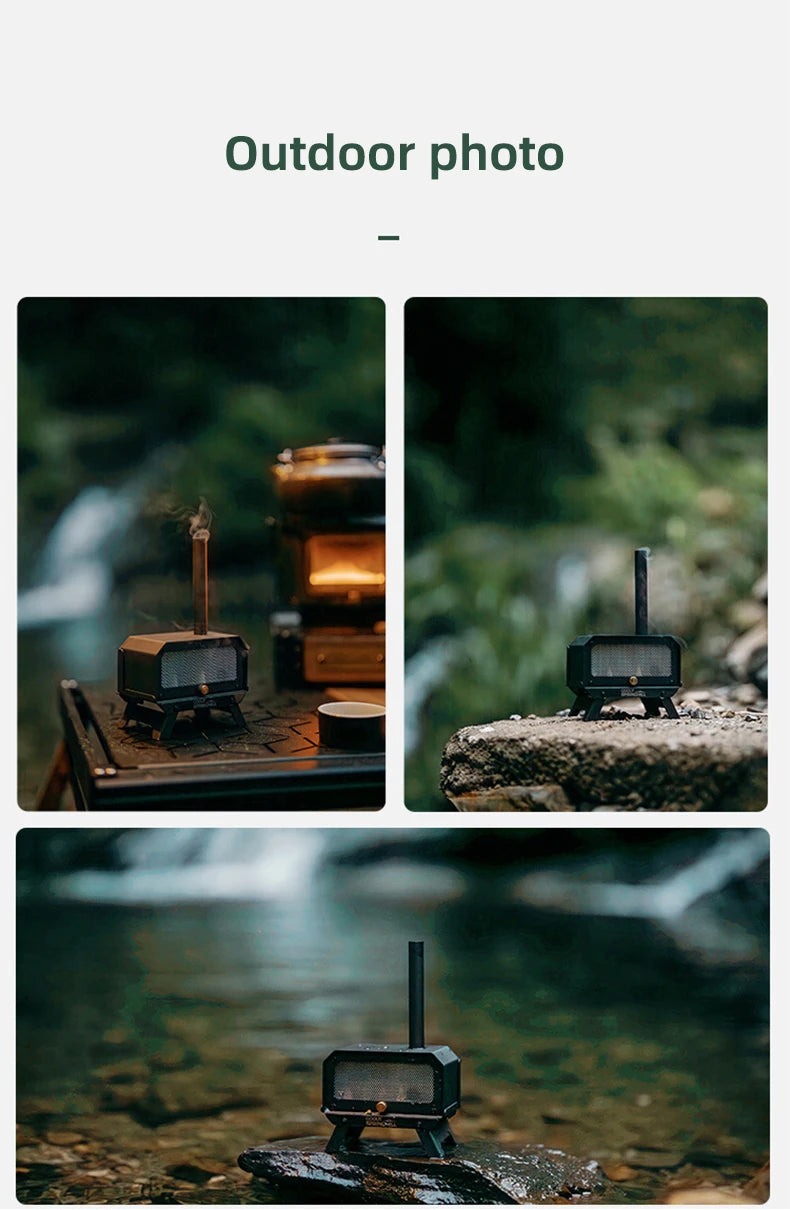 Goout Springhill Mini Woodstove Outdoor Camping Tour Incense Burner Folding Portable Stove Home Desktop Mosquito Incense Burner
