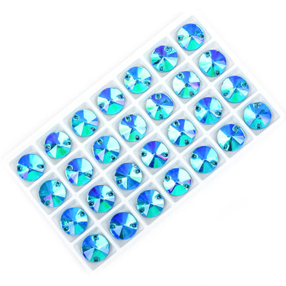 VC All Size Crystal Rhinestone AB Round Flatback Clothing Shell Beads Wedding Accessories Are Used For Decoration And DIY