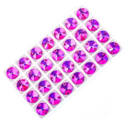 VC All Size Crystal Rhinestone AB Round Flatback Clothing Shell Beads Wedding Accessories Are Used For Decoration And DIY