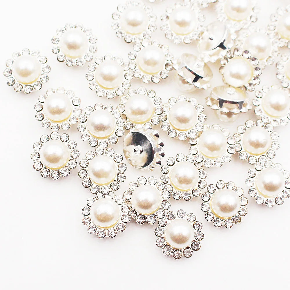 8mm-12mm Sunflower Sewing Claw Rhinestones Crystals Glass Beads Buttons Stones Sew On Rhinestone for Clothes Sewing Accessories