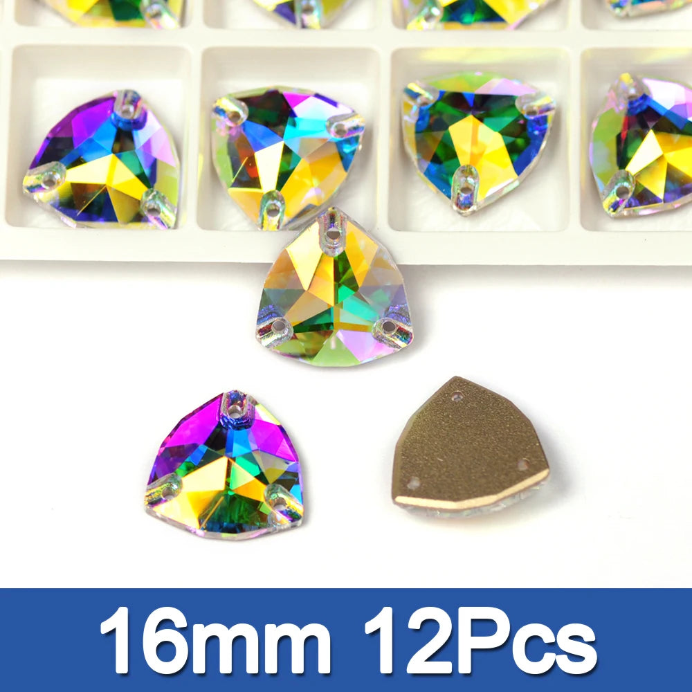 PUBRILEX Crystal AB Mix DIY Craft Supplies Needlework Sewing Gemstones Flatback Glass Strass Crystals Rhinestones For Clothing