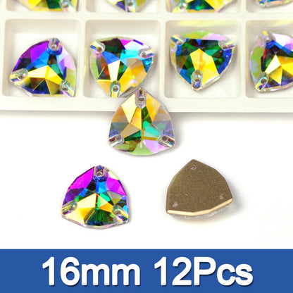 PUBRILEX Crystal AB Mix DIY Craft Supplies Needlework Sewing Gemstones Flatback Glass Strass Crystals Rhinestones For Clothing