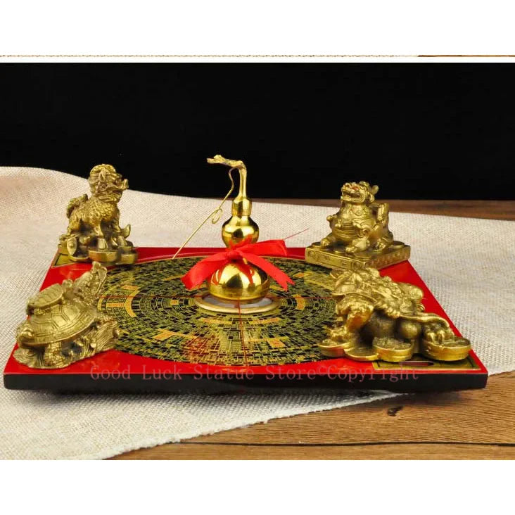 Asia Geomantic FENG SHUI master tool-HOME OFFICE efficacious JIN MU SHUI HUO TU Town house money drawing 8 Diagrams LUO PAN ZHEN