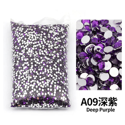 size 2mm,3mm,4mm,5mm,6mm Big Package Resin Non Hot Fix Rhinestones Bulk Wholesale Flat Crystals Nail Diy Glitters Cтразы Stone