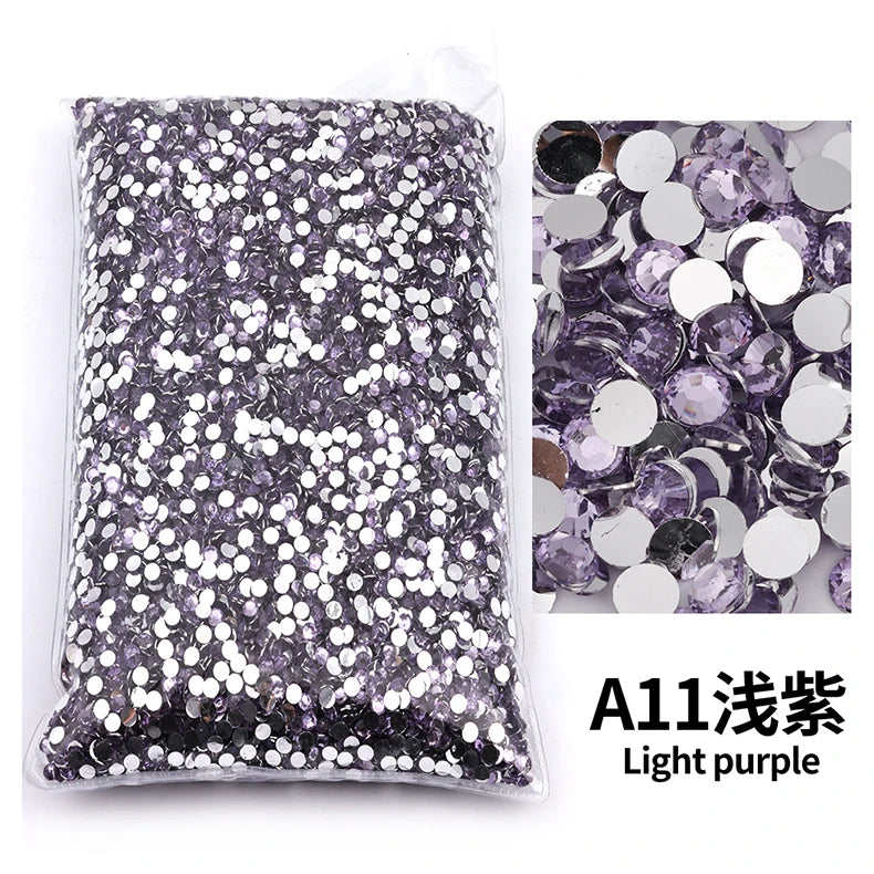 Big Package 2-6mm Resin Non Hot Fix Rhinestones Bulk Wholesale Flat Back Plastic Crystals Nail Diy Glitters Cтразы Stone