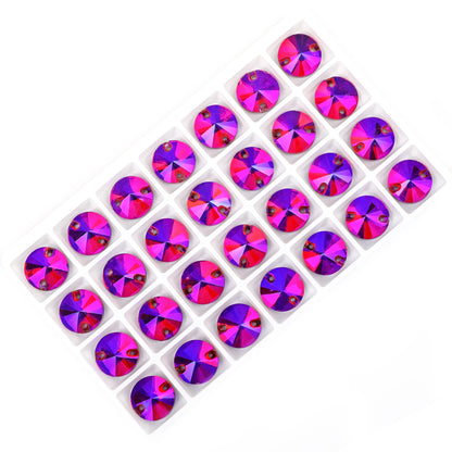 VC All Size Crystal Rhinestone AB Round Flatback Clothing Shell Beads Wedding Accessories Are Used For Decoration And DIY