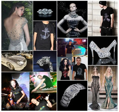 Super Glitter Crystal AB Non Hotfix Rhinestones SS3-SS50 FlatBack Strass Sewing&Fabric Garment Nail Art Rhinestones Decorations