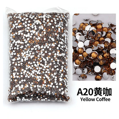Big Package 2-6mm Resin Non Hot Fix Rhinestones Bulk Wholesale Flat Back Plastic Crystals Nail Diy Glitters Cтразы Stone