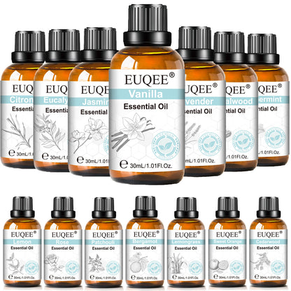 30ML Pure Essential Oil Vanilla Lavender Mint Rose for Aromatherapy Humidifier Scent Candle Frankincense Patchouli Fragrance Oil