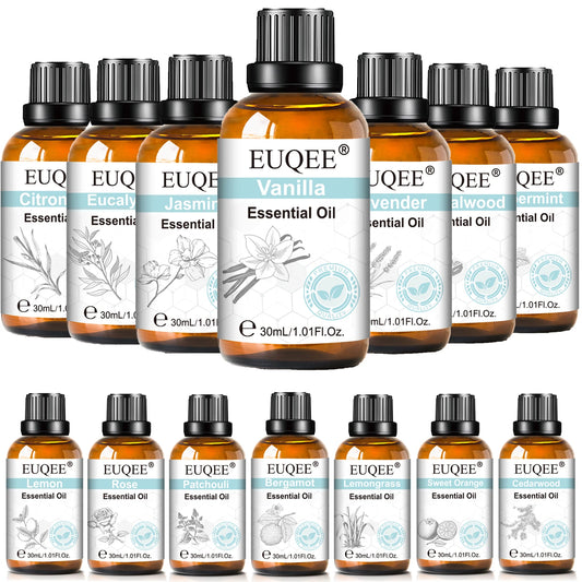30ML Pure Essential Oil Vanilla Lavender Mint Rose for Aromatherapy Humidifier Scent Candle Frankincense Patchouli Fragrance Oil