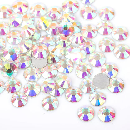 Super Glitter Crystal AB Non Hotfix Rhinestones SS3-SS50 FlatBack Strass Sewing&Fabric Garment Nail Art Rhinestones Decorations