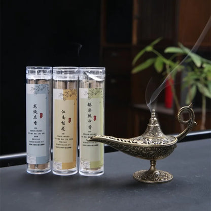 Đèn Xông Trầm Cổ Điển Bền Đẹp, Lò Đốt Trầm Hương Kim Loại Lọc Khí, Quà Tặng Đèn Aladdin Trang Trí Nhà Cửa