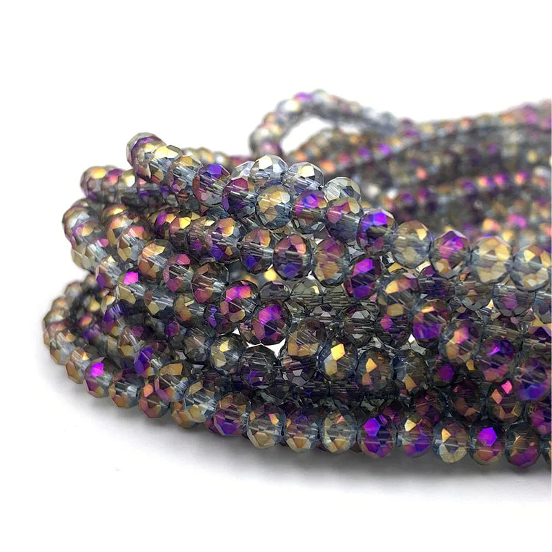Colorful 2/3/4/6/8/10mm Austria Faceted Crystal Glass Beads For Jewelry Making DIY Accessories
