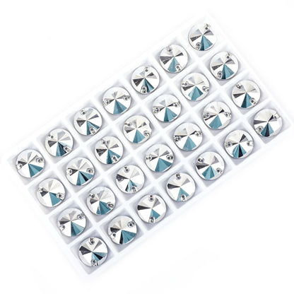 VC All Size Crystal Rhinestone AB Round Flatback Clothing Shell Beads Wedding Accessories Are Used For Decoration And DIY