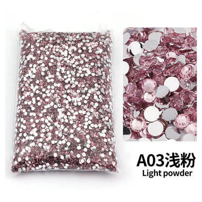 Big Package 2-6mm Resin Non Hot Fix Rhinestones Bulk Wholesale Flat Back Plastic Crystals Nail Diy Glitters Cтразы Stone