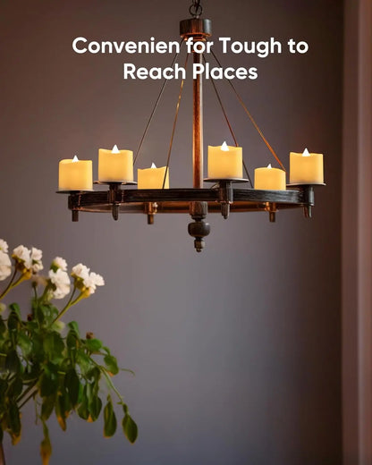 24Pcs Flameless LED Candle Lights Creative Wishing Led Tea Lamp Warm White Halloween Wedding Christmas Decoration Candle Light