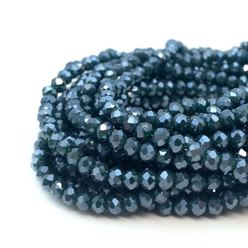 Colorful 2/3/4/6/8/10mm Austria Faceted Crystal Glass Beads For Jewelry Making DIY Accessories