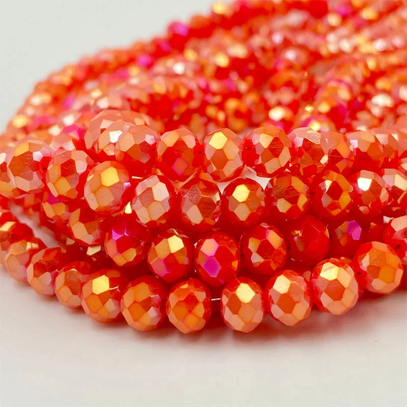 Colorful 2/3/4/6/8/10mm Austria Faceted Crystal Glass Beads For Jewelry Making DIY Accessories