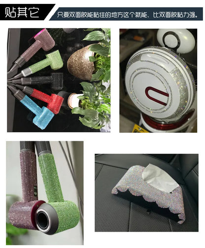 Self Adhesive Crystal Rhinestone Sticker Diamond Ribbon DIY Sticker Rhinestones Arts Crafts Car Phone Decoration Dropshipping