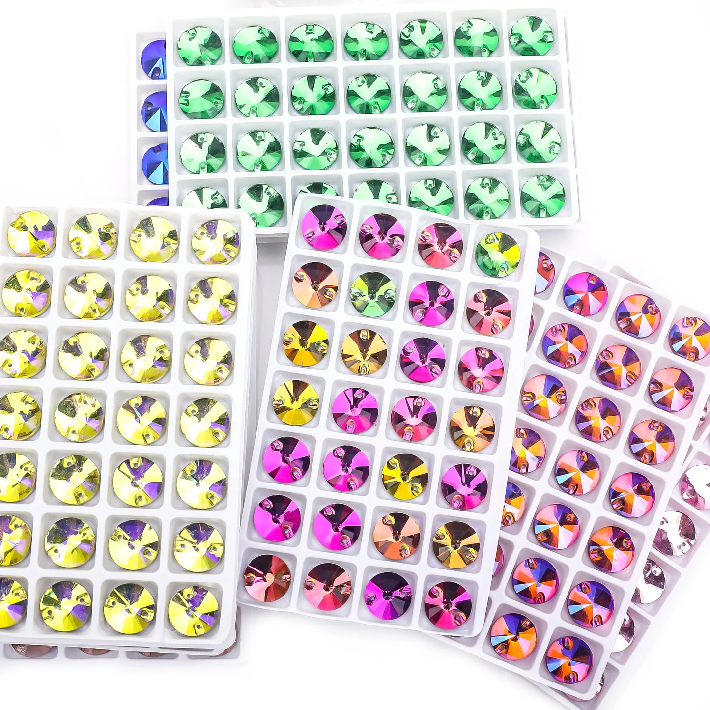 VC All Size Crystal Rhinestone AB Round Flatback Clothing Shell Beads Wedding Accessories Are Used For Decoration And DIY