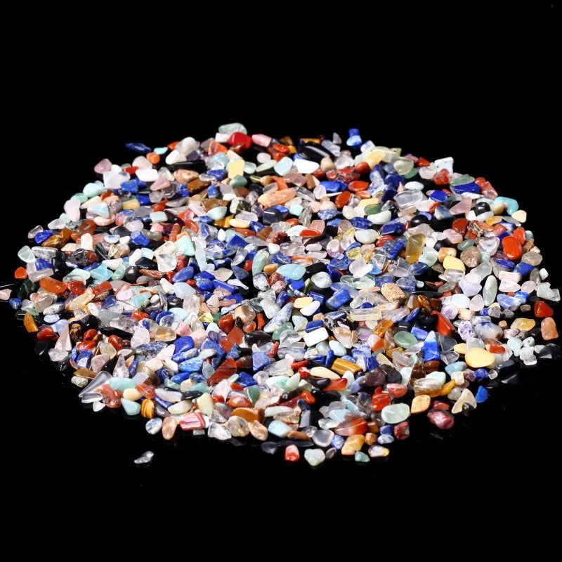 Natural Stones Gravel Crystals Chip Quartz Ore Minerals Reiki Healing Tumbled Agates Specimen Home Aquarium Fish Tank Decoration