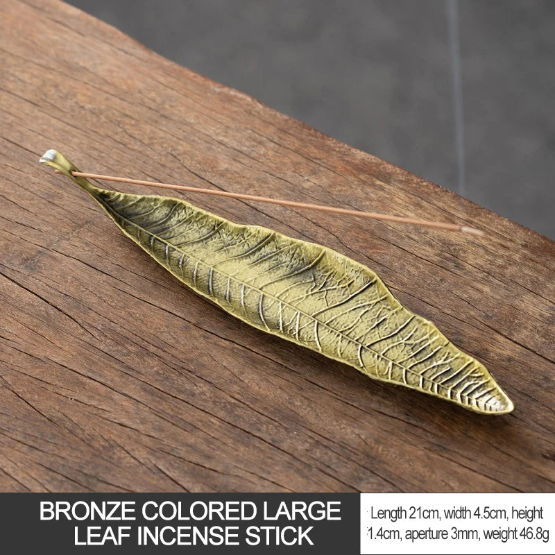 Long Leafs Censer Incense support rods Holder Ash Catcher incense stand Meditation Room Yoga insence burner Accessories XX003