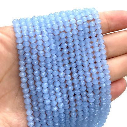 Multicolor 2 3 4 6 8mm Austria Faceted Crystal Beads Loose Spacer Round Glass Beads Bracelet DIY for Jewelry Making