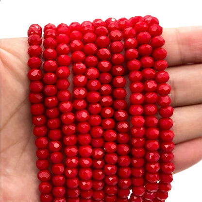 Multicolor 2 3 4 6 8mm Austria Faceted Crystal Beads Loose Spacer Round Glass Beads Bracelet DIY for Jewelry Making