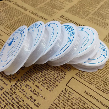 6 Rolls/1bag Elastic String for Bracelets Elastic Bracelet String Crystal String Stretch Bead Cord for DIY Jewelry Making