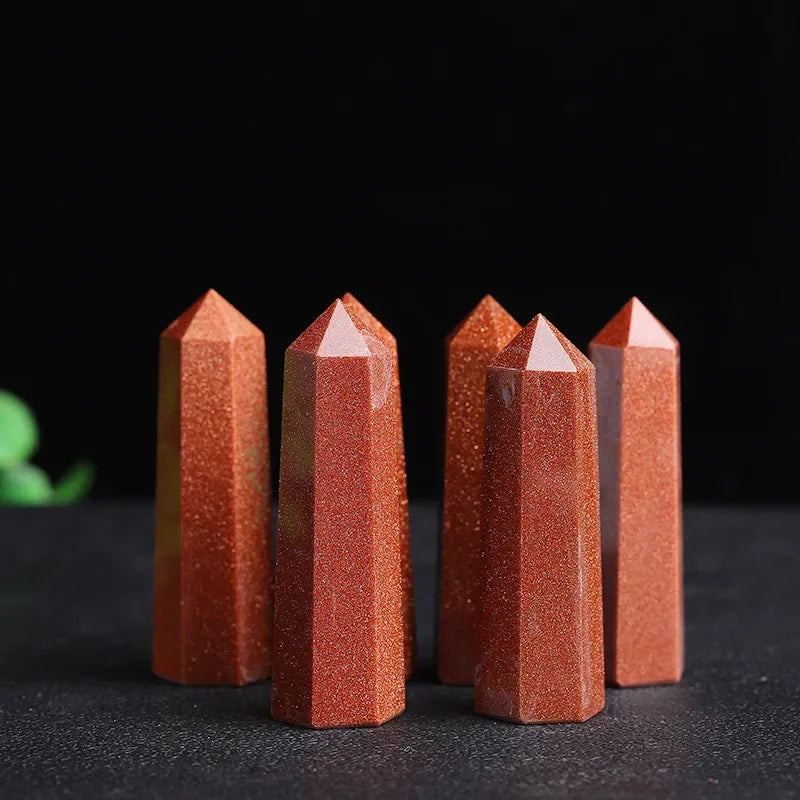 Natural Stone and Crystals Point Wand Witchcraft Rose Quartz Amethyst Home Decor Mineral Reiki Healing Stones Crafts Room Decor