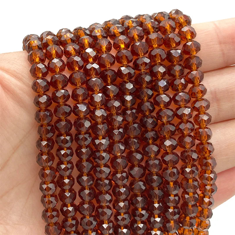 Multicolor 2 3 4 6 8mm Austria Faceted Crystal Beads Loose Spacer Round Glass Beads Bracelet DIY for Jewelry Making